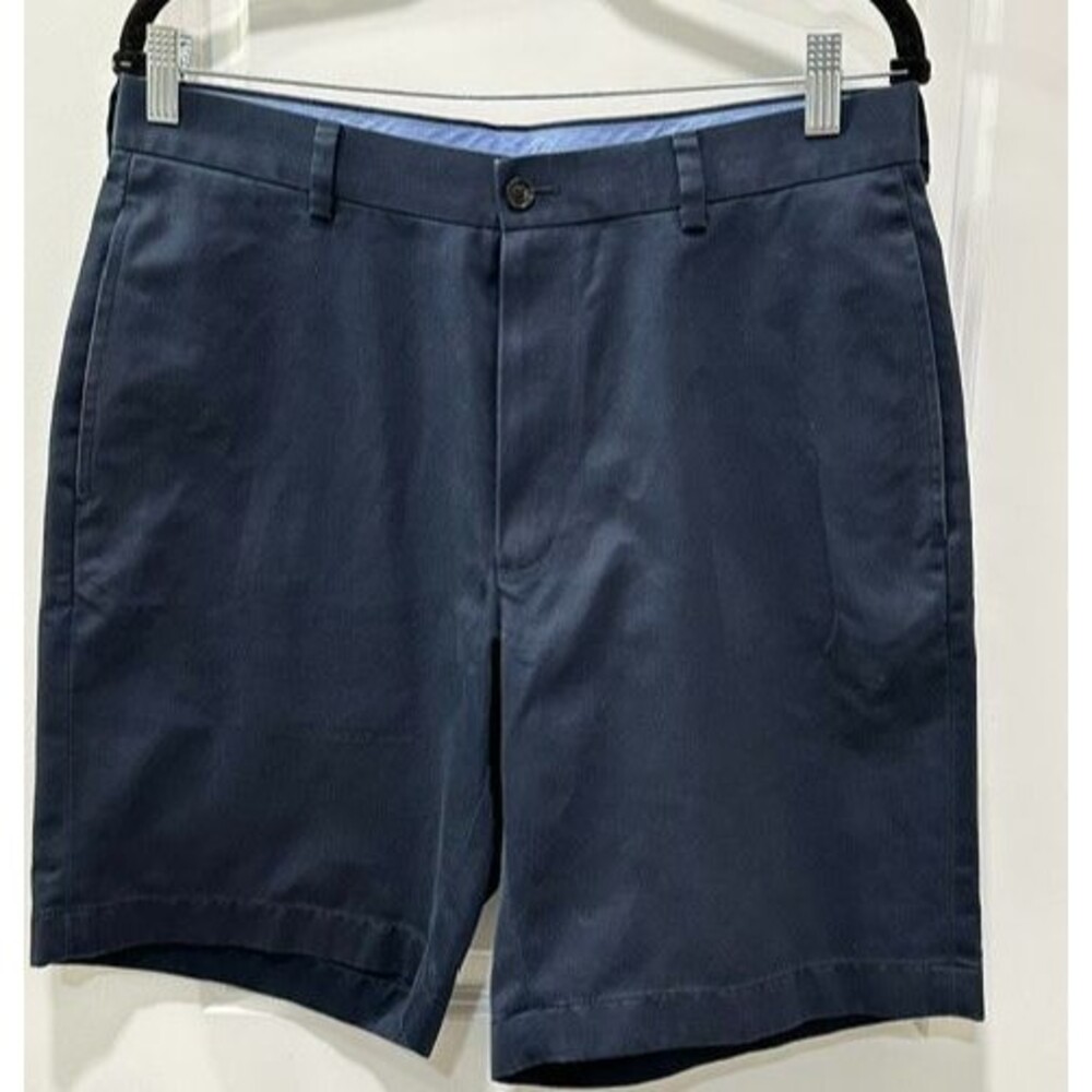 Brooks Brothers Light Weight Advantage Chino Navy Flat Front Men’s Shorts W33